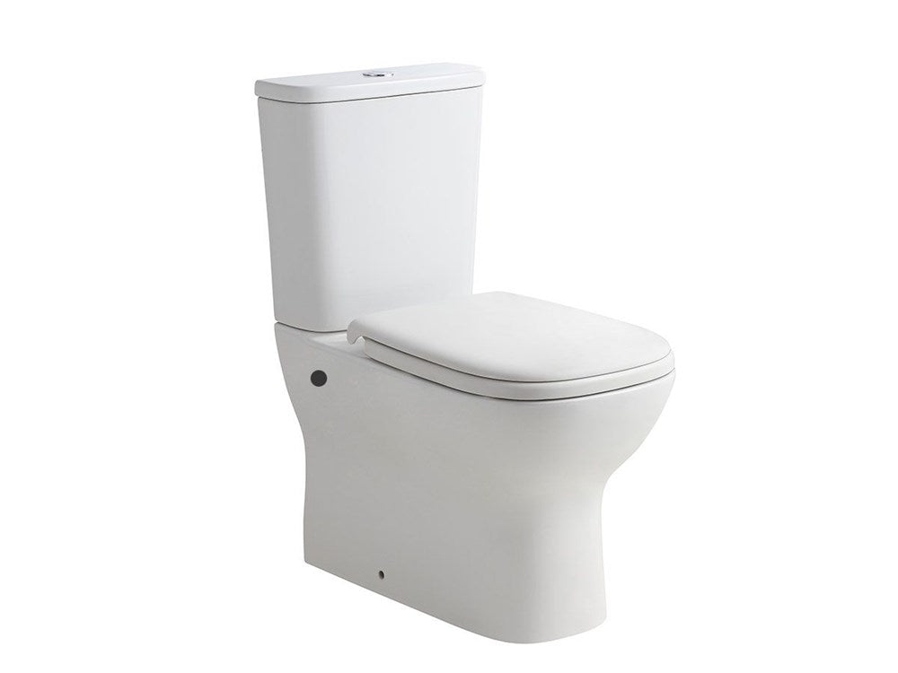 Posh Domaine Rimless Close Coupled Back to Wall Toilet Suite Coastal Bathroom