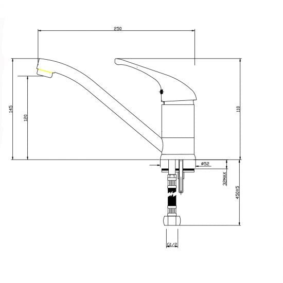 AP Kitchen Mixer Tap 350