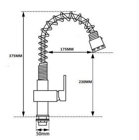 AP Spring Pull Out Spray Kitchen Kitchen Mixer Tap