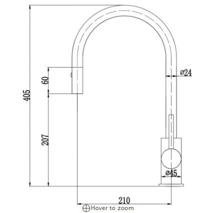 Otus Pull Out Kitchen Mixer