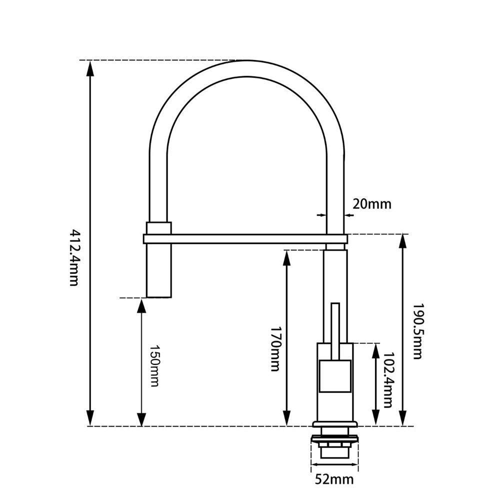 Cavallo Kitchen Mixer Tap 550