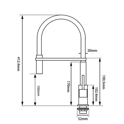 Cavallo Kitchen Mixer Tap 550