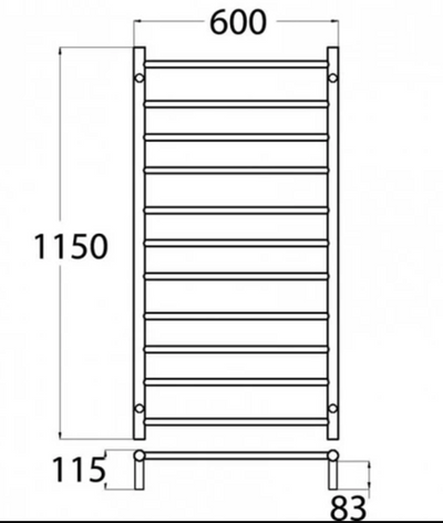 ACL Heated Towel Rack 11R