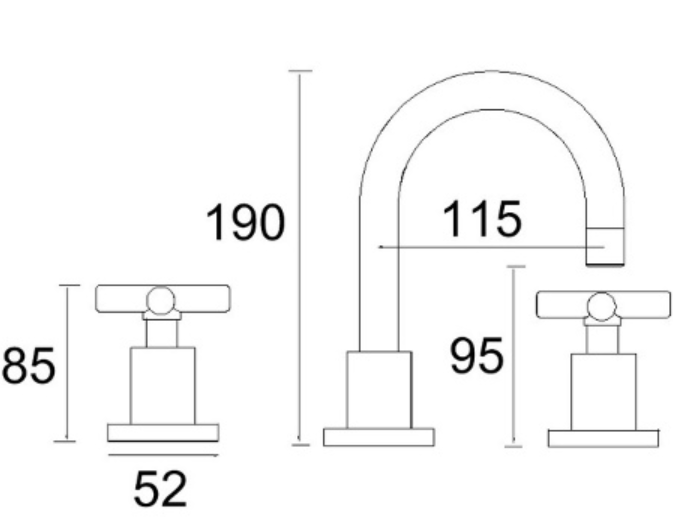 Waterpoint Ceramic Disc Basin Set