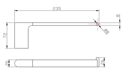 Persano Hand Towel Rail