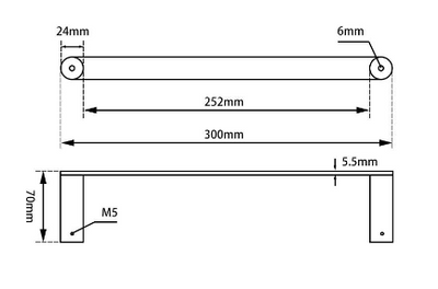 Esperia Hand Towel Rail