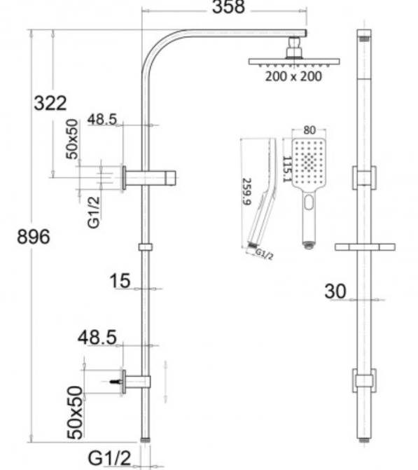 Eden Multifunction Shower Station