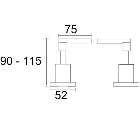 Waterpoint Lever Wall Top Assemblies