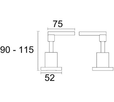 Waterpoint Lever Wall Top Assemblies