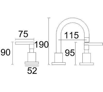 Waterpoint Lever Basin Mixer Set