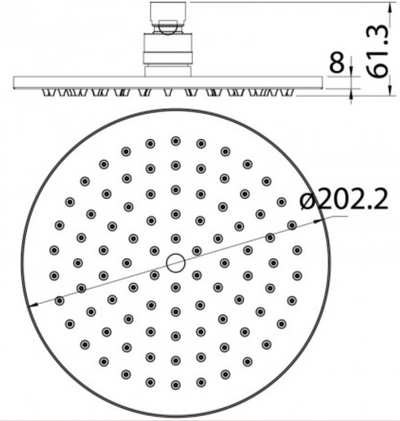 Cora Overhead Shower 200