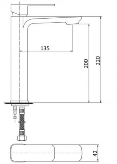 Nova High Rise Basin Mixer