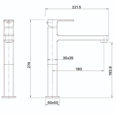 Sage Tall Basin Mixer