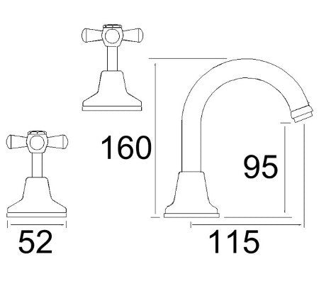 Tradesman Basin Mixer Set