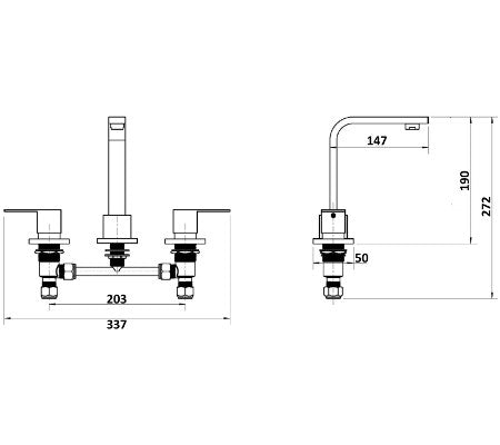 Corvo Basin Mixer Set