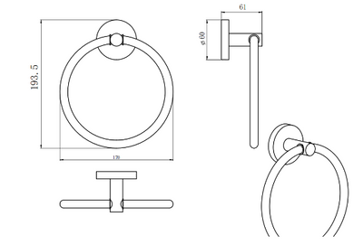 Lucid Hand Towel Ring