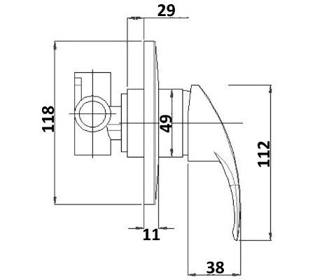 Tradesman Wall Mixer