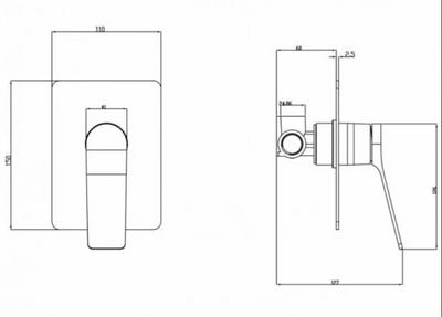 Rushy Wall Mixer