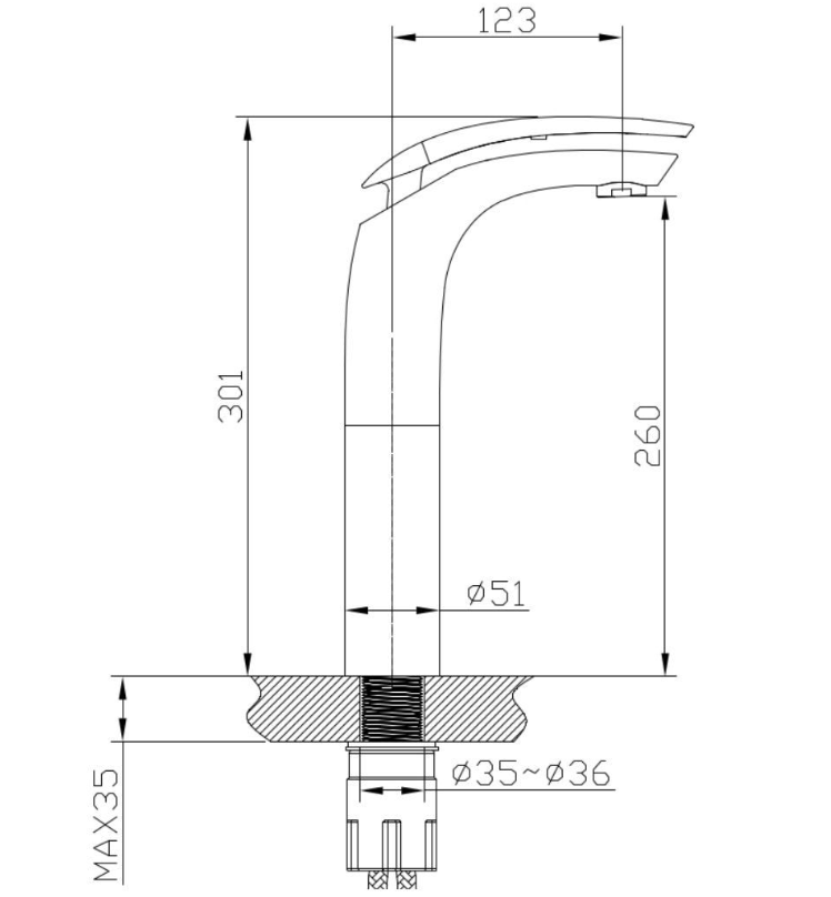 Celine Vessel Basin Mixer