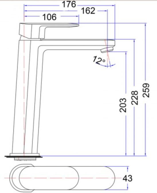 Cora High Rise Basin Mixer