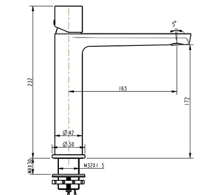 Finesa Mid Rise Basin Mixer