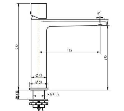 Finesa Mid Rise Basin Mixer