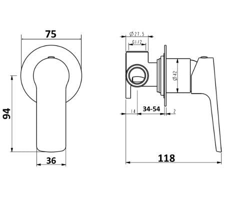 Akemi Wall Mixer