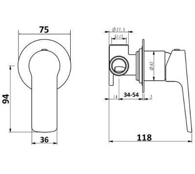 Akemi Wall Mixer