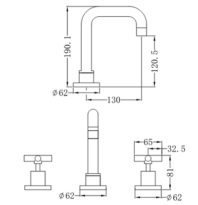 X-Plus Basin Mixer Set