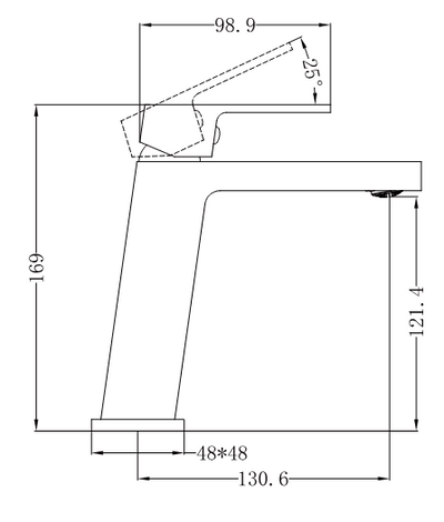 Celia Angle Basin Mixer