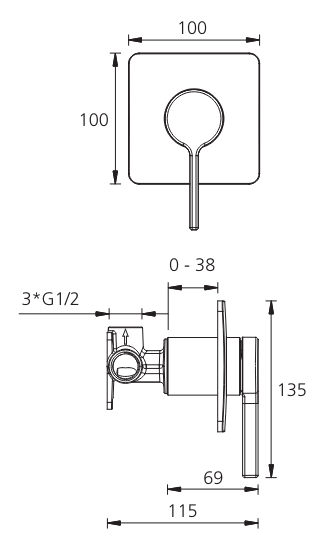 Stockholm Wall Mixer