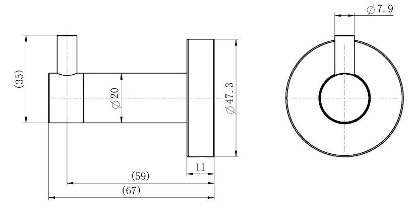 Deluxe Single Robe Hook