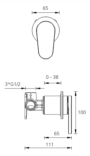 London Single Wall Mixer