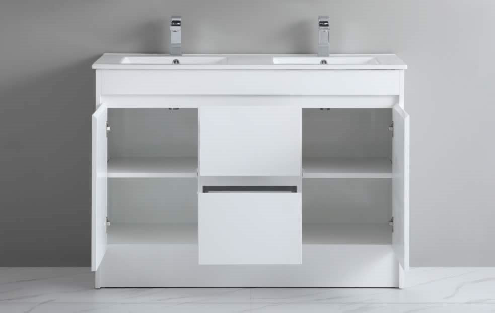 PVC White Floor Standing Vanity Base Only