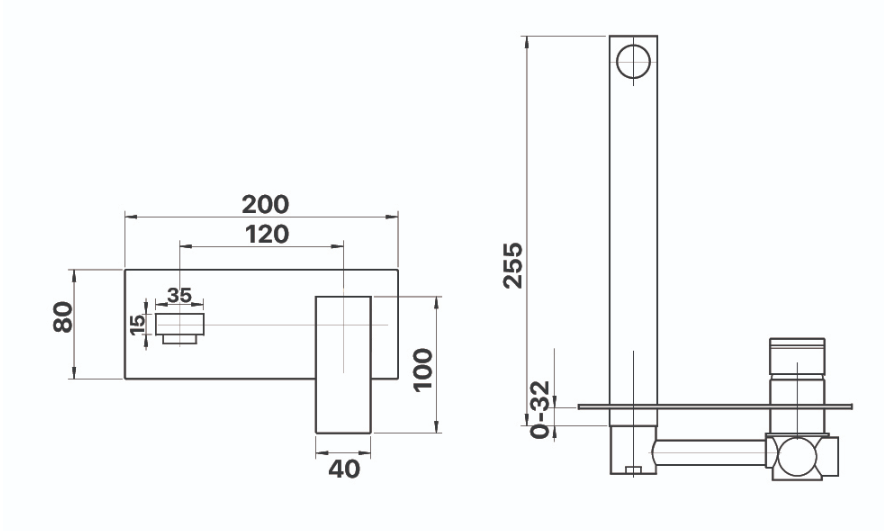 Chai High Rise Shower Arm