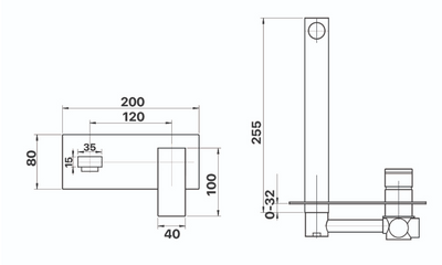 Chai High Rise Shower Arm