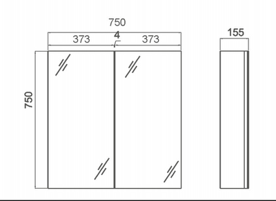 Legna Mirror Cabinet (Y7)