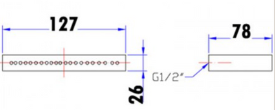 Yale Rectangle Bath Spout