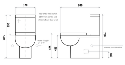 White Assisted Living Toilet Suite