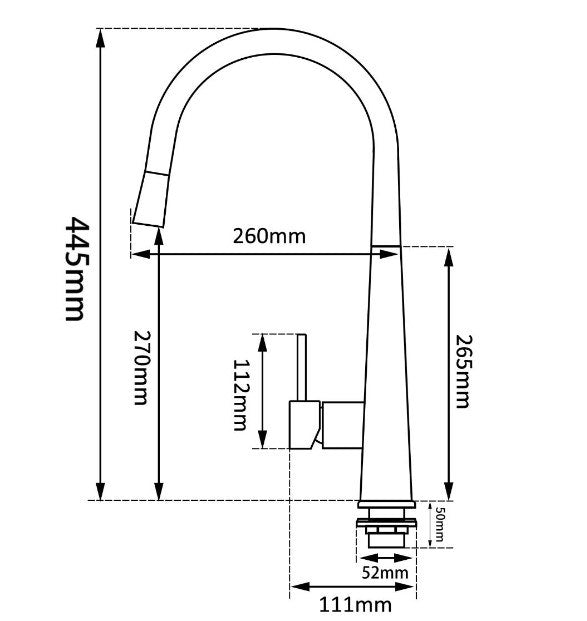 Pentro Pull Out Kitchen Mixer