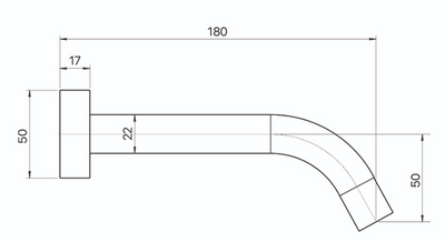 Anise Curved Bath Spout