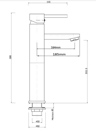 Pentro Tall Basin Mixer