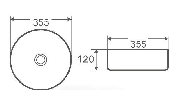 Otus Round Art Basin 335