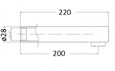 Yale Bath Spout 220