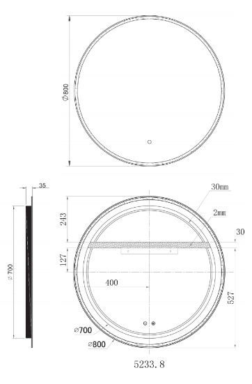 Sphere Mirror 800