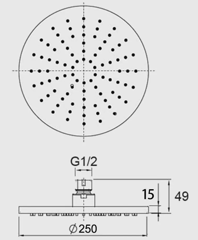 Pentro Rainfall Shower Head