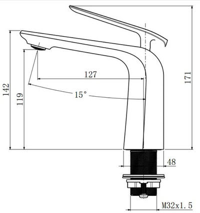 Esperia Basin Mixer