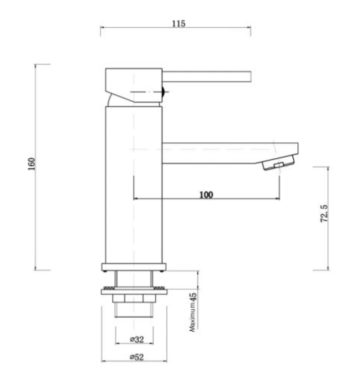 Pentro Basin Mixer Tap