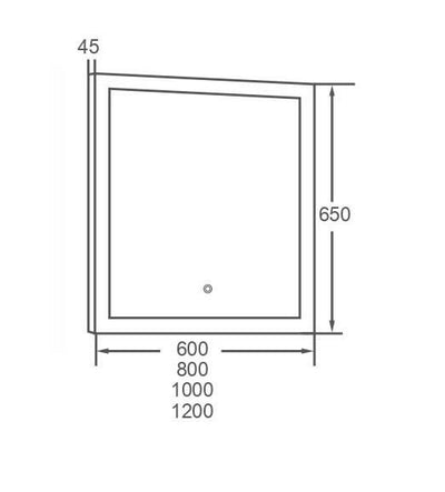 BNK Inset LED Backlit Mirror