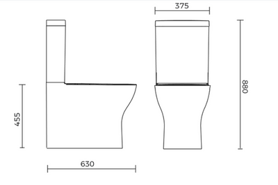 Nugleam Contour Wall Faced Toilet Suite